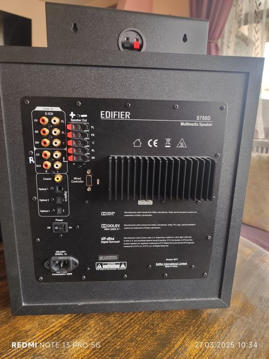 Тонколони Edifier 5.1 S760D 540W
Продавам тонколони Edifier 5.1 S760D,