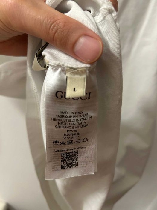 Оригинална мъжка тениска The North Face x Gucci – размер L