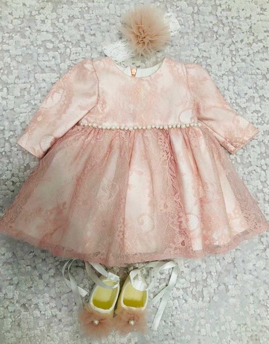 Rochita+blanita de botez pentru fetite (DAMARA)