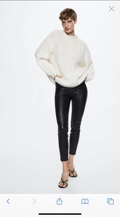 Mango вязаный шерстяной свитер