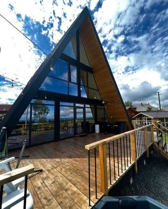 Vând cabane tip A frame