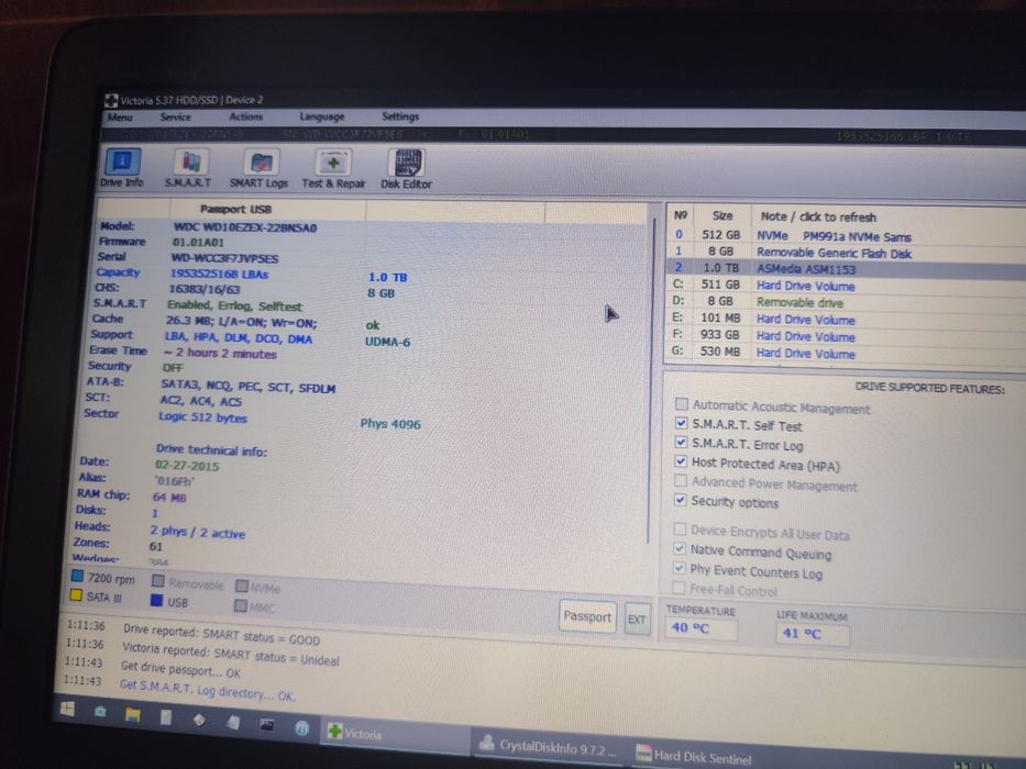 Hard-disk desktop WD Blue 1tb 100%