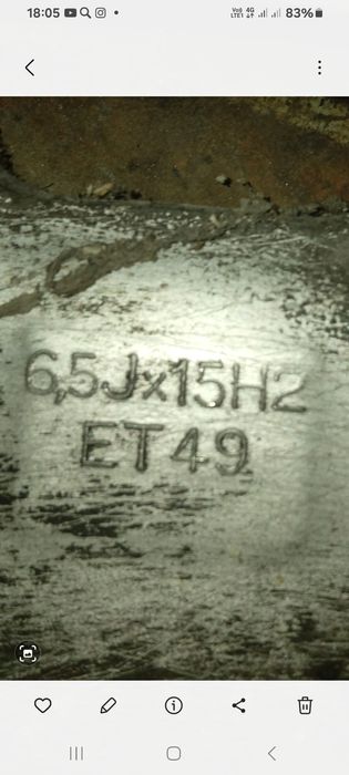 Диск литьё от Мерседеса R15 1 шт.