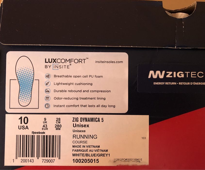 Reebok Zig Dynamica 5 ОРИГИНАЛНИ маратонки - 41/42/42,5/43