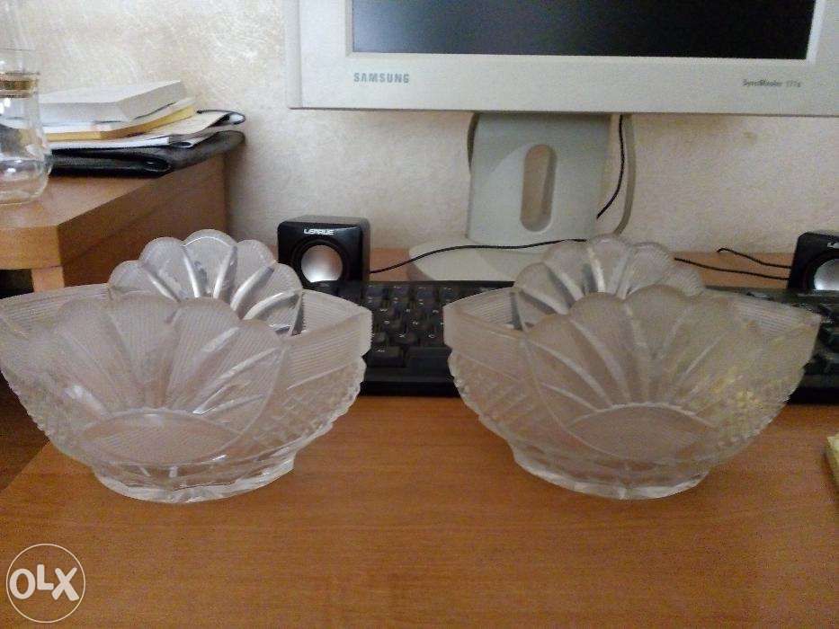 Хрустальная посуда -салатница/конфетница