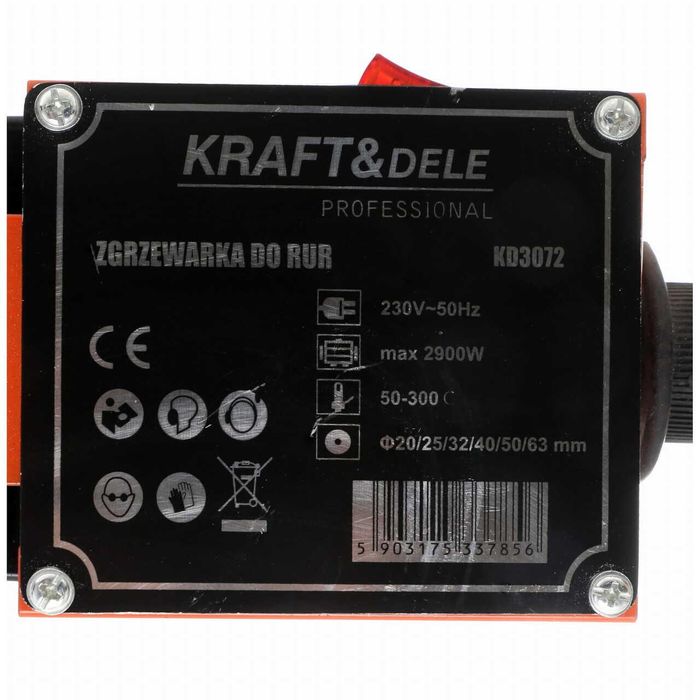 Masina de sudat tevi PPR, 2900W, 6 matrite 20-63mm, Kraft