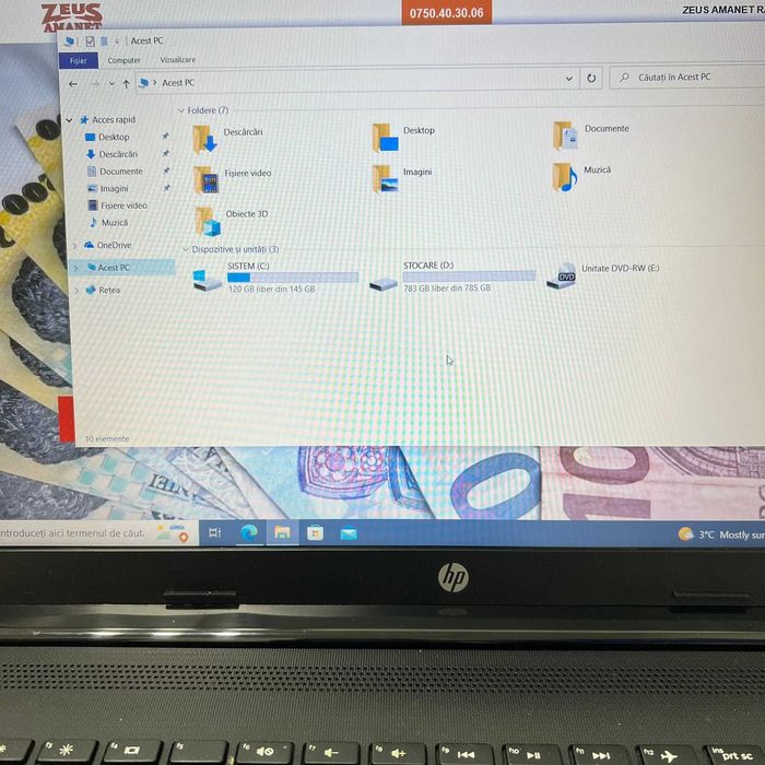 Laptop HP 15-DA0129NQ i5 gen 7, 4gb ram, 1Tb HDD, Zeus Amanet 34318