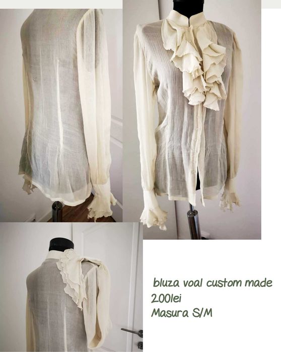 Bluza din voal din matase naturala
