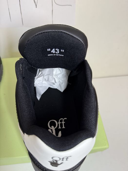 Adidasi Off-White Out Of Office Lace-Up Sneakers black and white