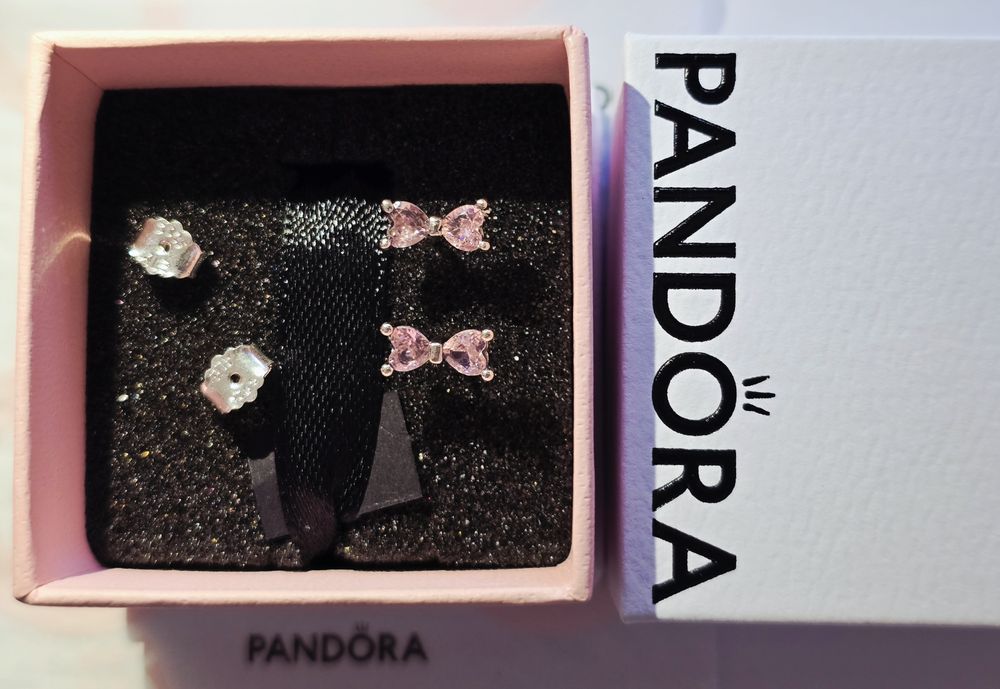 Cercei argint S925 fundite roz