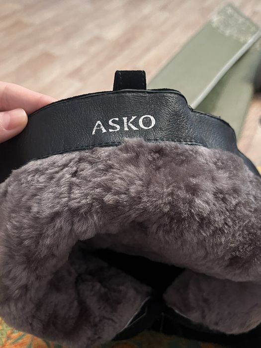 Замшевые зимние сапоги