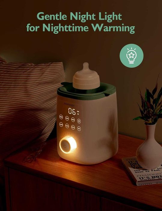 Momcozy Nutri затопляща система за бебешки шишета,9-в-1 нощна светлина