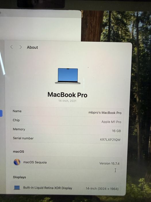 MacBook Pro 14 M1 Pro 16GB 512GB Impecabil Cutie