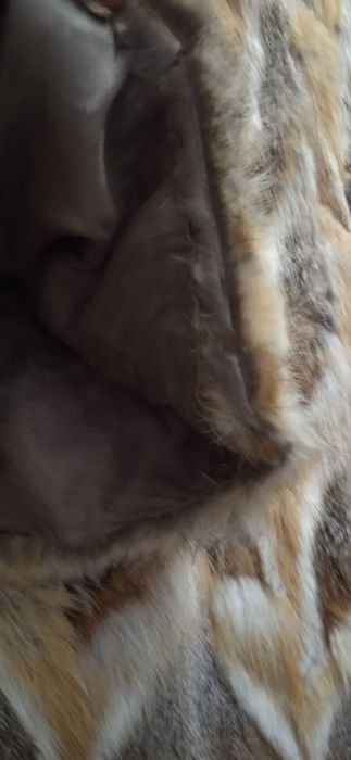 Палто от естествена кожа, лисичи иожи