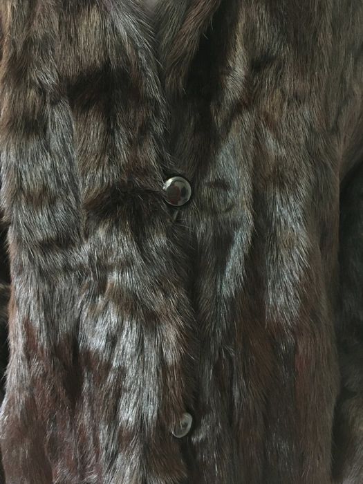 Палто с естествен косъм норка Mongolia