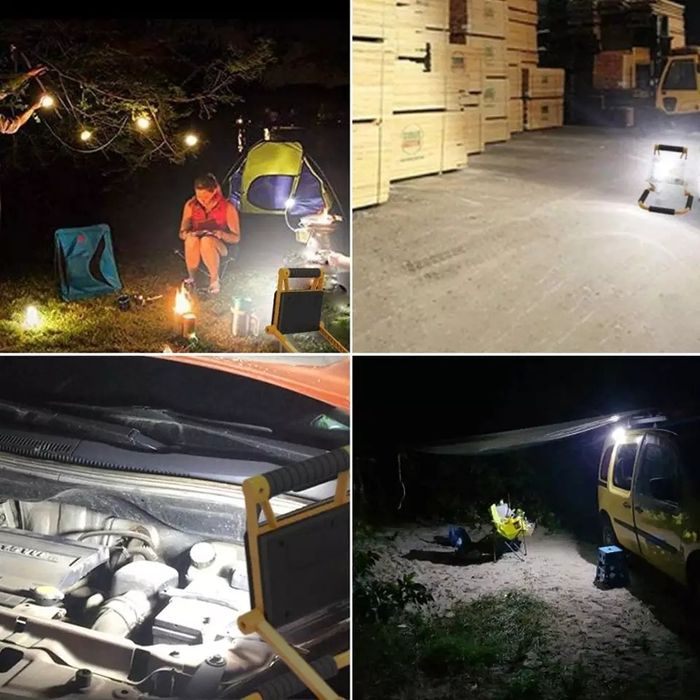 Акумулаторна Работна лампа фенер 20w LED COB