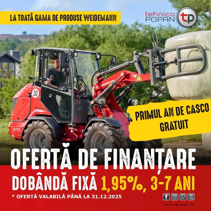 OFERTA finantare la toata gama -WEIDEMANN