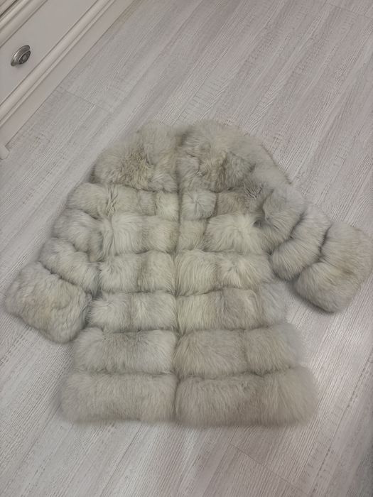 Шуба из песца (поперечка)