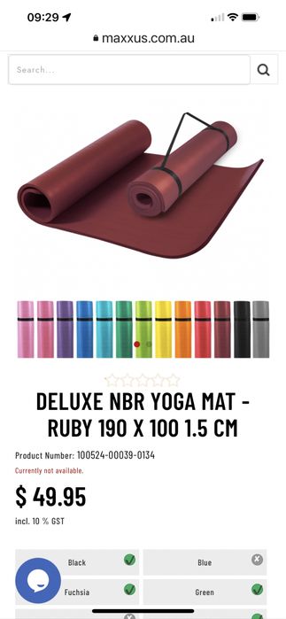 Saltea yoga Pilates de lux cu spuma de cauciuc natural cu memorie  Sal