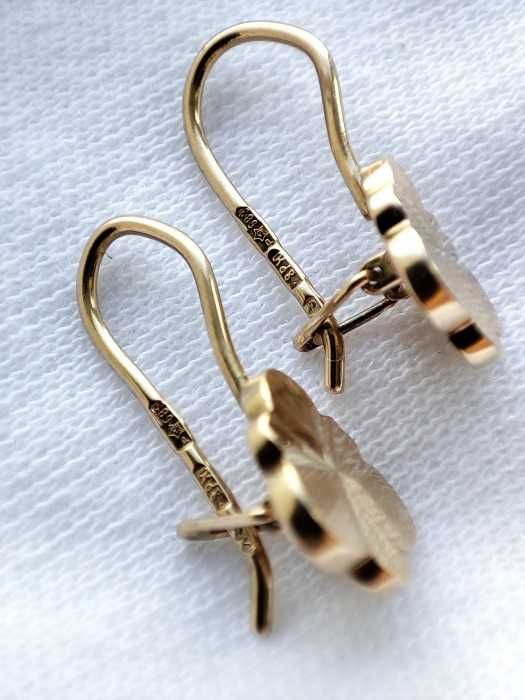 Cercei aur retro 14k 583 rusia rusesti aur rusesc unicat clasic