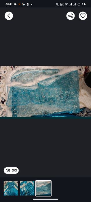 Костюм Эльзы 4,5 лет