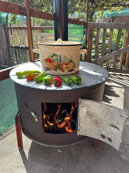 Чушкопек на дърва високо качество на изработка!