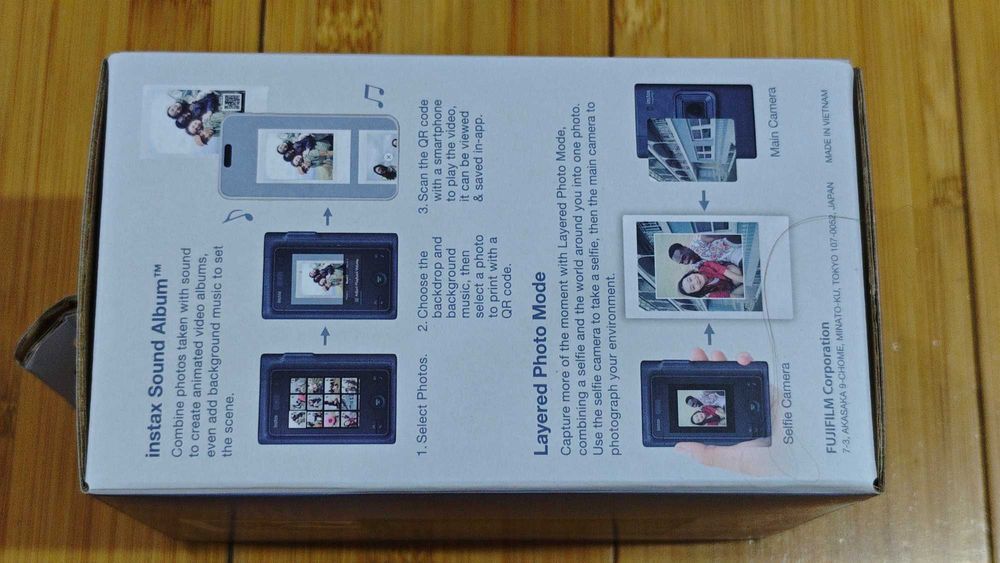 Fujifilm Instax Mini Liplay+ Aparat Foto Instant Albastru închis