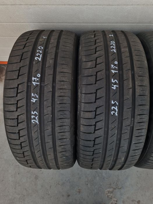 Летни гуми 4 броя Спорт П.  CONTINENTAL  PremiumContact6 245 40 R17 225 45 R17 дот 2220