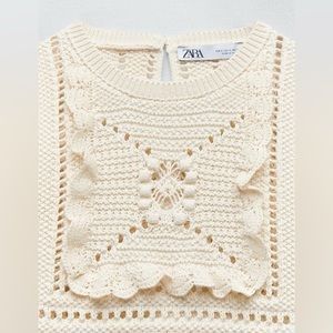 ZARA плетиво с бродерия р-р С