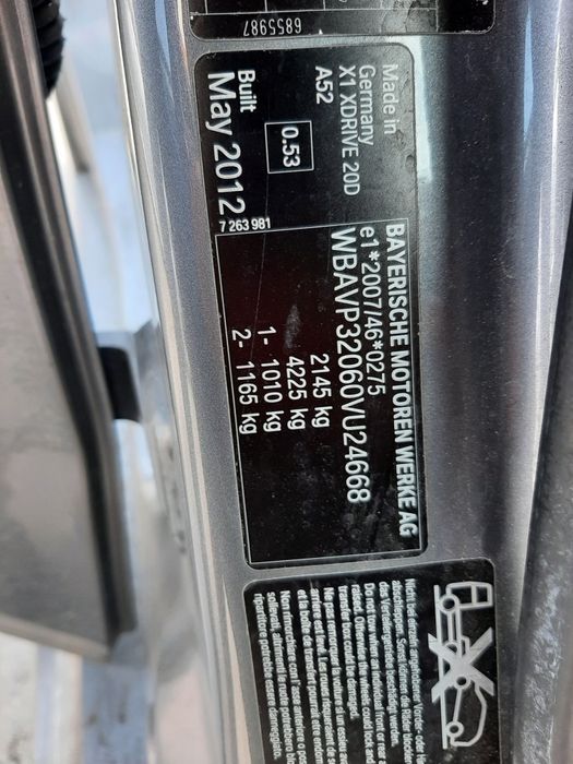 Bara spate M pachet bmw x1 e84