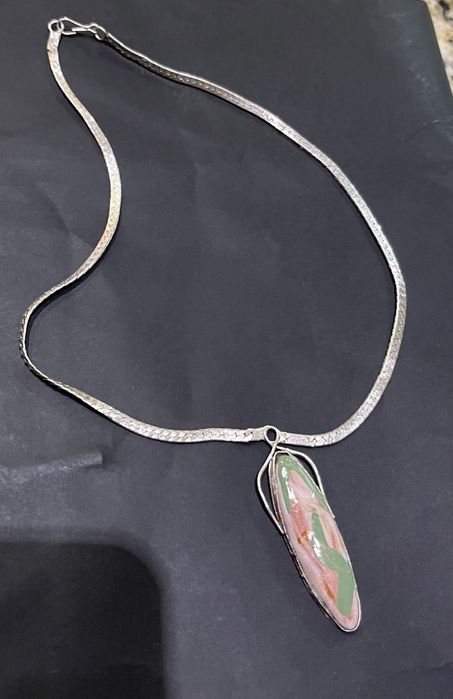 Сребърен синджир Медальон Колие