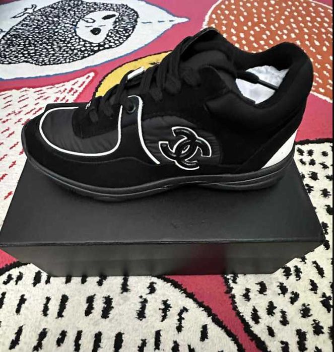 Chanel CC Logo Sneaker Black (Reflective)