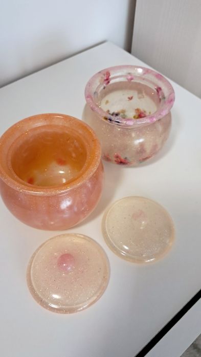 Vand cutii bijuterii / bomboniere din rasina epoxidica