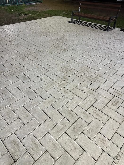 Укладка брусчатки тротуарной плитки