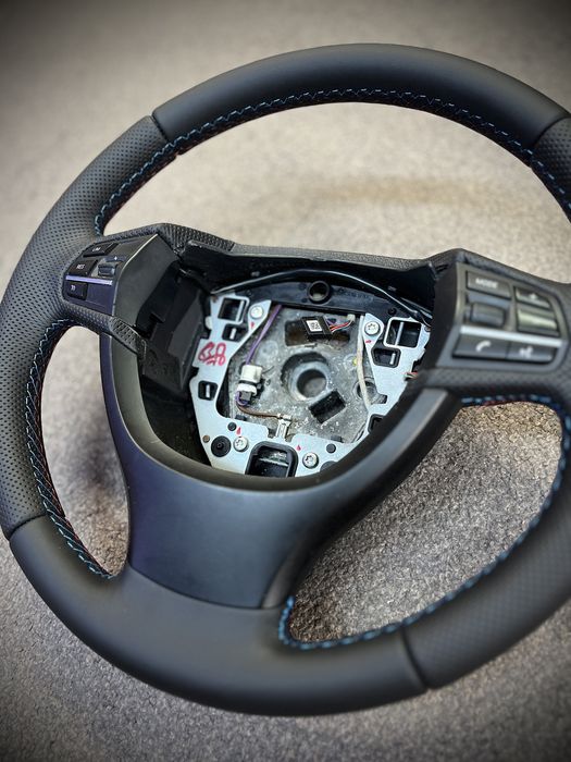 Volan piele Nappa Alcantara inel Bmw Seria 5 F10 F11 F07 F01 2010-2016