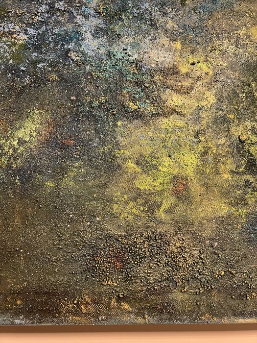 Tablou abstract, în relief- pictura realizata manual