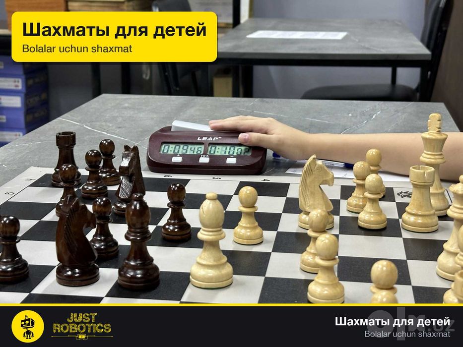 Toshkentda bolalar uchun shaxmat to'garagi JustRobotics