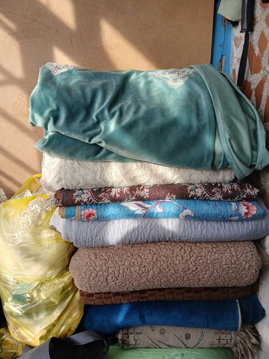 Продам плед и шторы