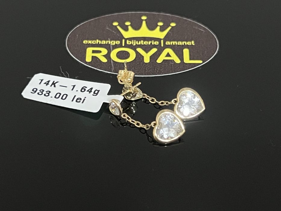 Bijuteria Royal CB : Cercei dama aur 14K 1,64 grame