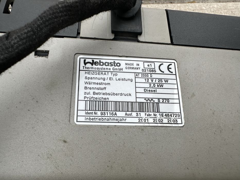 Печка Вебасто Webasto air top 2000