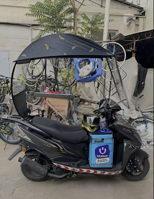 Зонтик навес скутерга,Скутер учун соябон
