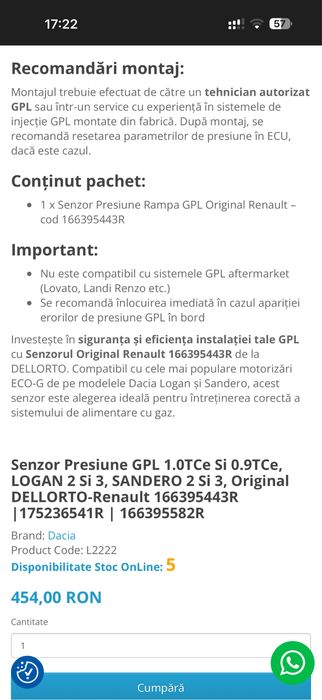 Vând 3 senzori presiune GPL  originali  GPL fabrică
