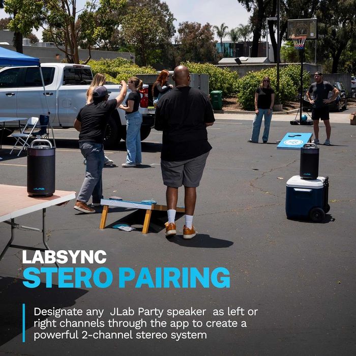 JLab Epic Party Преносим Bluetooth високоговорител, 100W, RGB светлини