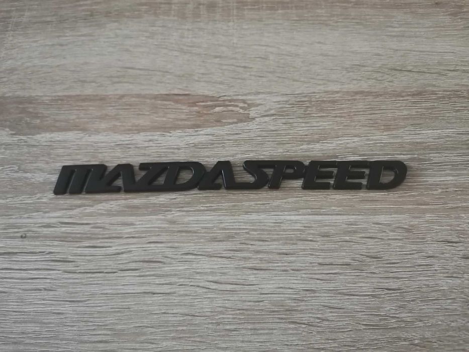 черен метален надпис MazdaSpeed за Mazda