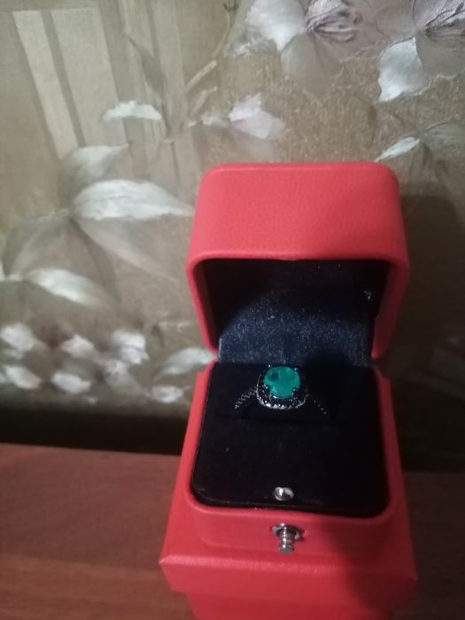 Серебряное кольцо с агатом  размер 19,5