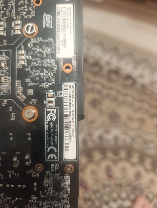 Видеокарта 1660 Ti 6gb