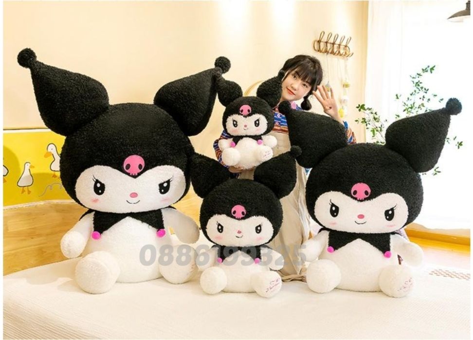 Hello Kitty Kuromi 120см Голяма плюшена играчка Кити