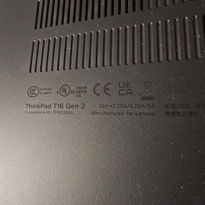 Laptop Lenovo Thinkpad T16 i5 gen 13 SSD M2 512Gb Garantie