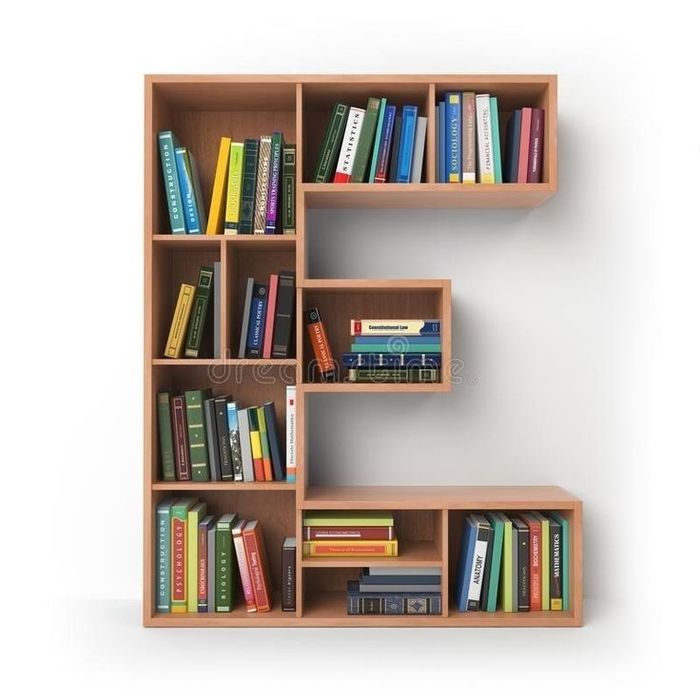 Книжный полки буквы polka shkaf  kitob javon kitoblar