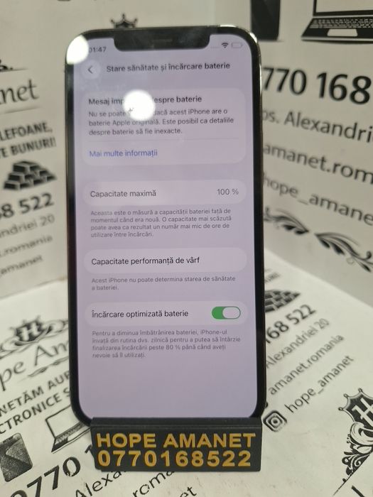Hope Amanet P1/ iPhone 12 Pro 100% Baterie #45639
